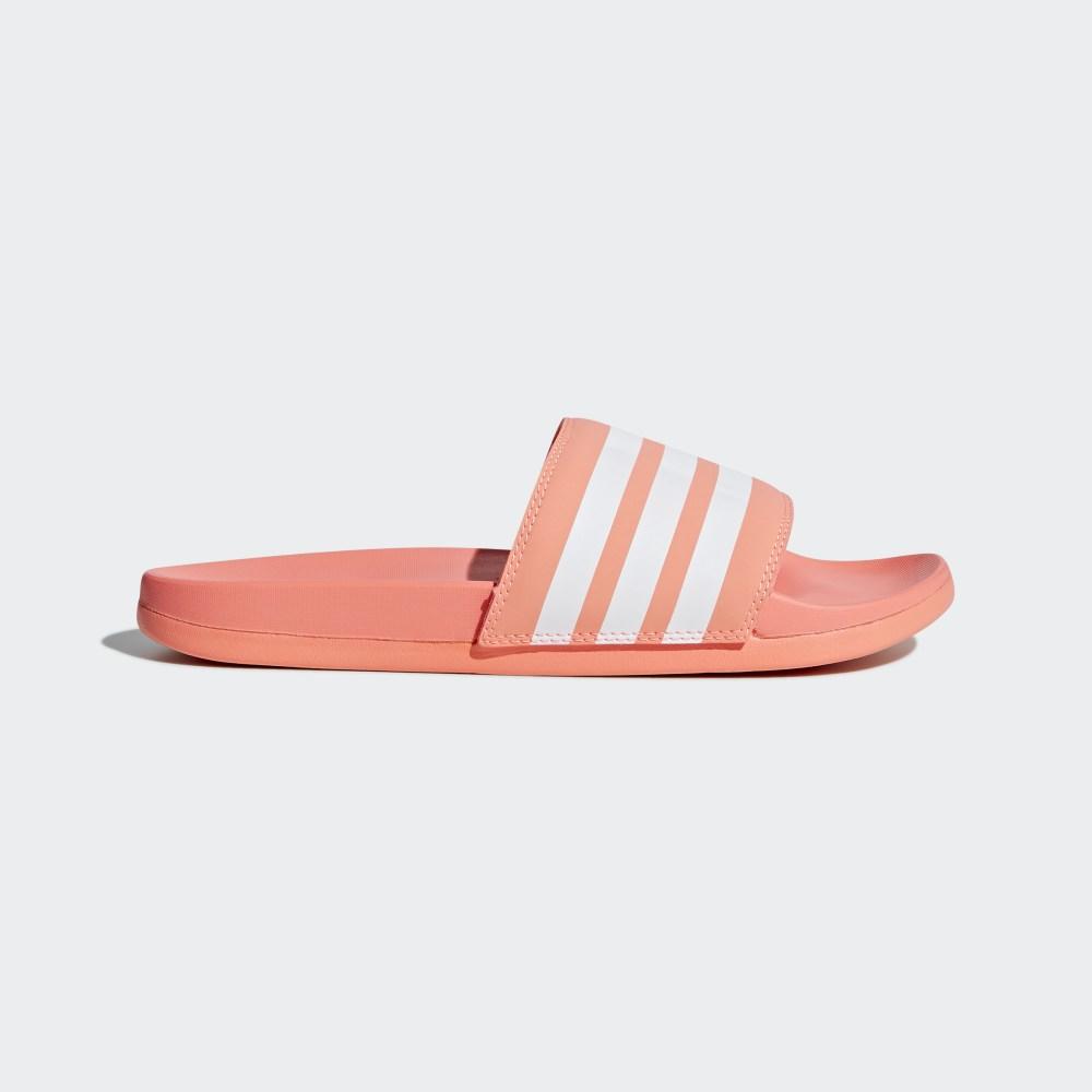 Adidas Adilette Comfort Hrvatska - Ženske Natikače - Koraljne/Bijele/Koraljne (GTRWOS684)